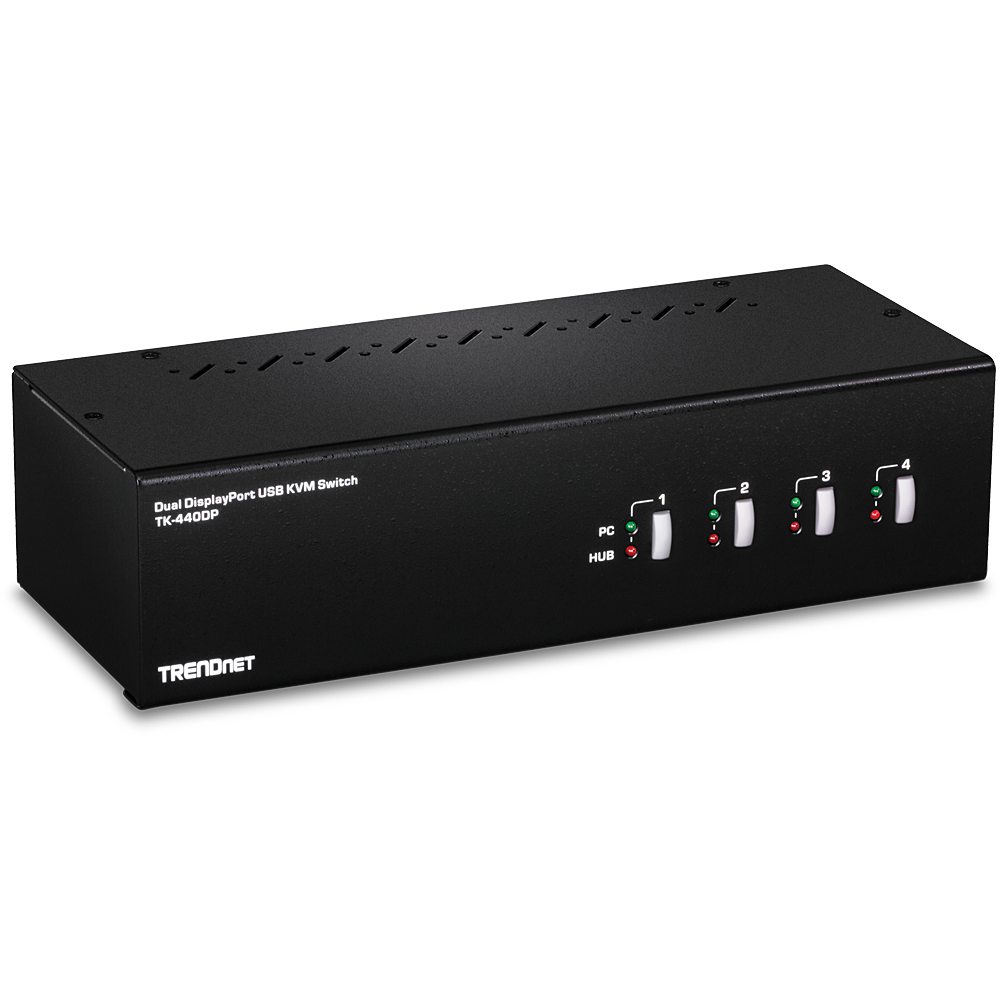 TRENDnet TK 440DP - KVM/Audio/USB Switch - TK-440DP