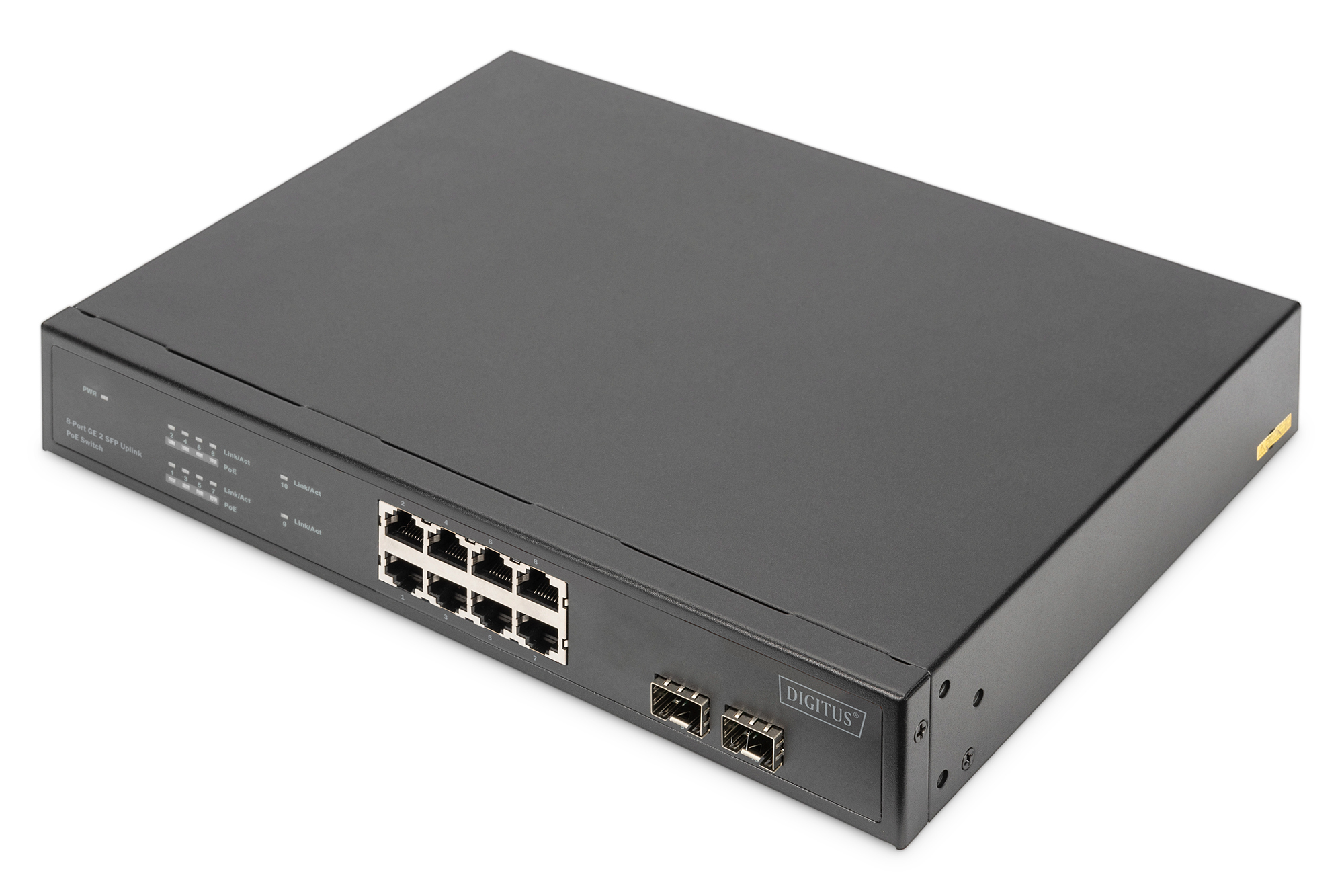 Commutateur PoE DIGITUS 8 ports 2xSFP