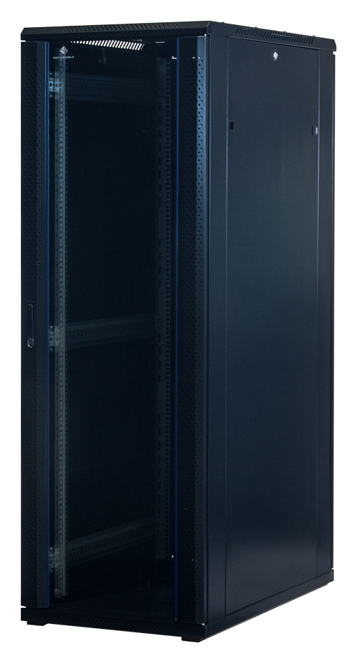 Rockstable 37U 19" Server Cabinet Tempered Glass Freestanding - RS19-6037