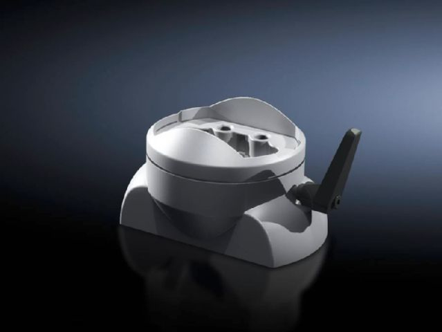 Rittal CP 60 - Boîtier PC, articulation pivotante pour bras de support de système - RAL 7035
