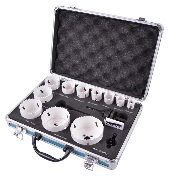 Makita D-47298 Set de scie cloche Métal Bois 19-75mm 14 pièces