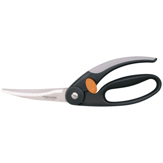 Fiskars 1003033 - Universel - Noir - Gris - Orange - Acier inoxydable - Plastique - 25 cm - 200 g