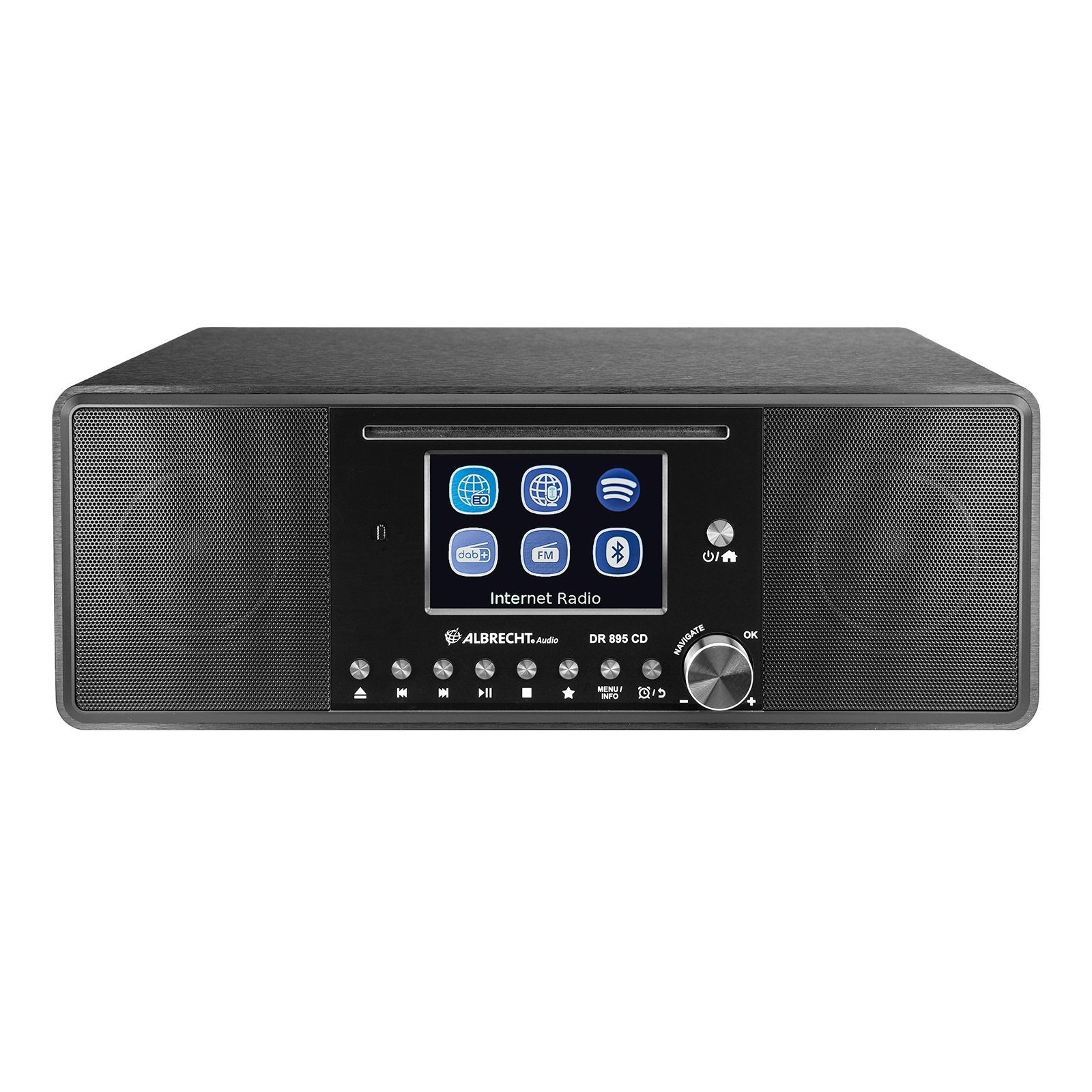 Albrecht DR 895 CD Hybridradio Internet/DAB+/UKW schwarz - 27895