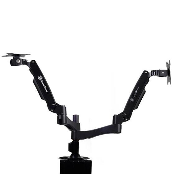 Bras double écran SilverStone ARM Two ARM22BC