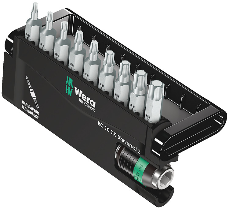 Wera Bit-Check 10 TX Universal 2 - 9 pc(s) - Torx - 5057115001