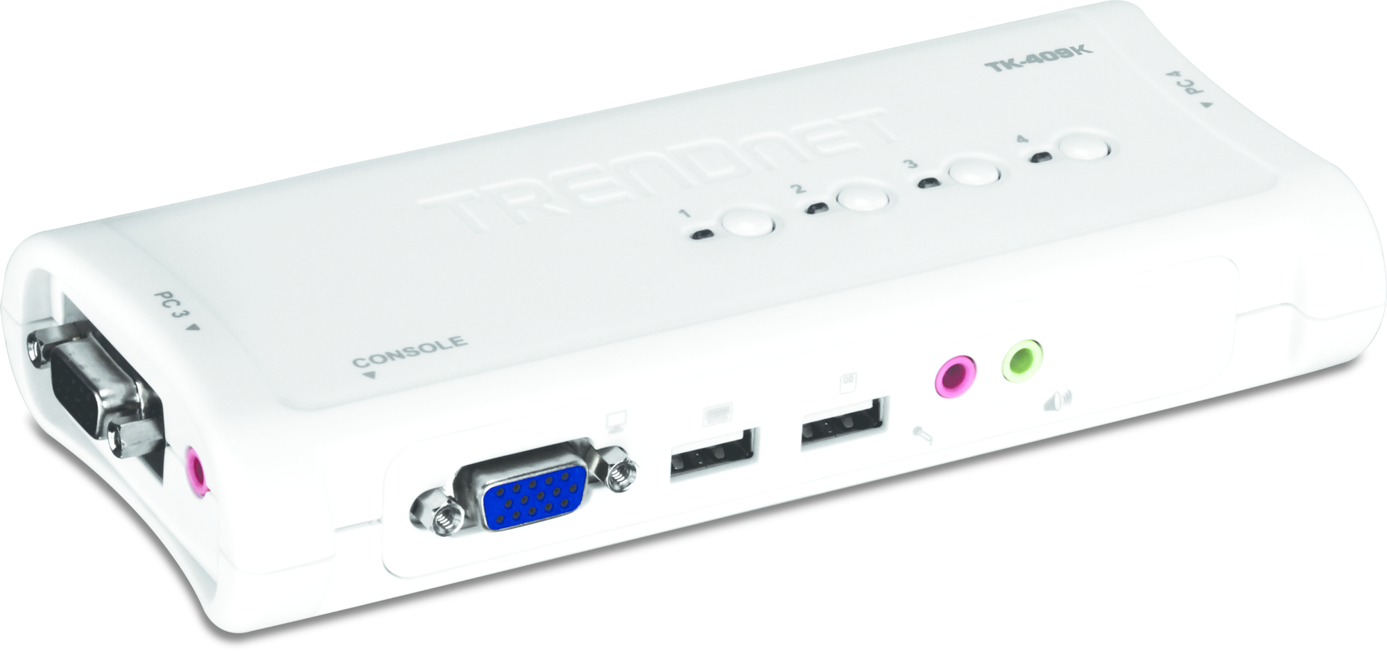 TRENDnet TK 409K KVM / audio / USB switch Desktop - TK-409K