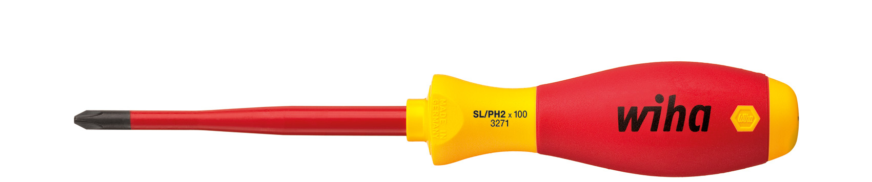 Wiha 35503 screwdriver, 21.8 cm, red/yellow, 93 g