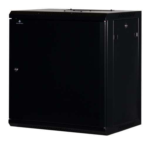 Rockstable 12U 19" Rack mural Noir Pieds réglables