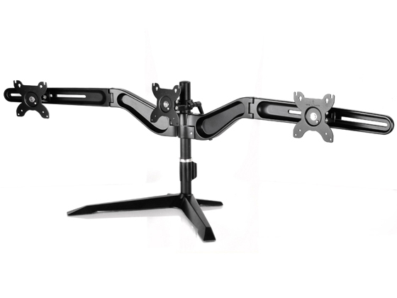 SilverStone ARM Three ARM31BS Triple monitor arm - SST-ARM31BS