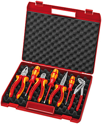 KNIPEX 00 21 15 Tool Box "RED" Electric Set 2 - 00 21 15