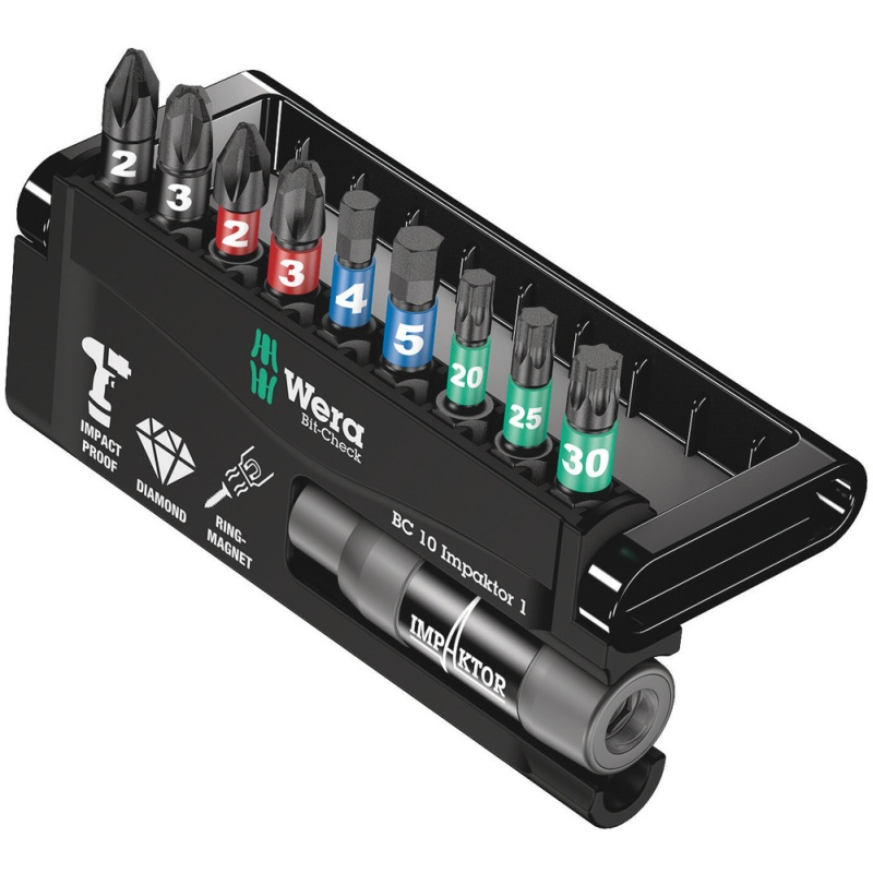 Wera BC 10 Impaktor 1 Schraubenziehereinsatz 10 Stueck e