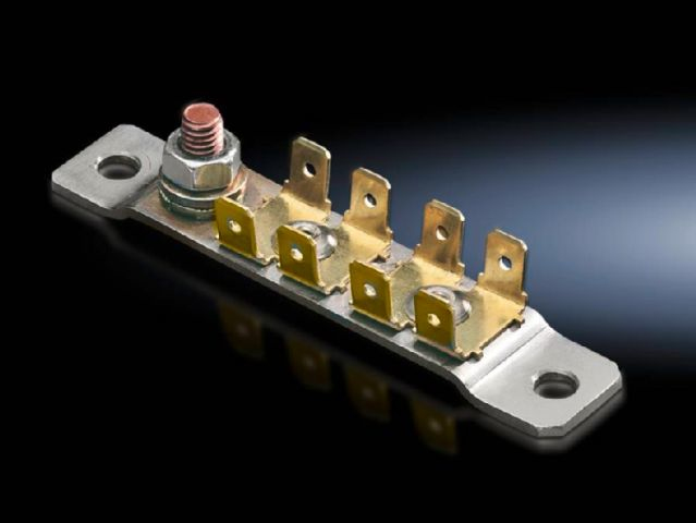 Rittal earthing plate for 8 internal connections - 2570500