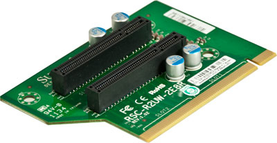 Supermicro RSC-R2UW-2E8R - PCIe - 2U - WIO - 2 x PCI-E x8