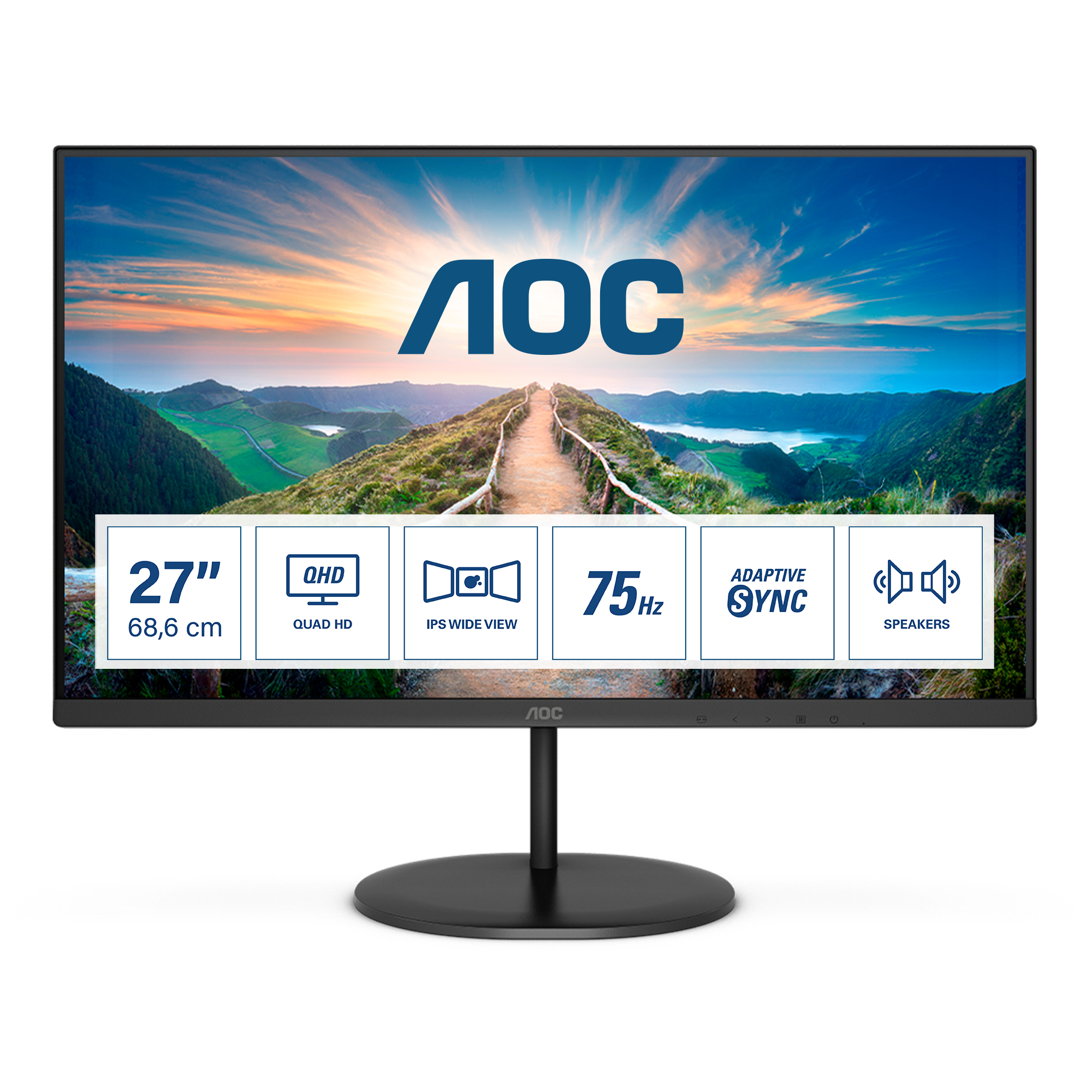 AOC V4 Q27V4EA - Moniteur LED 2K Ultra HD 27"