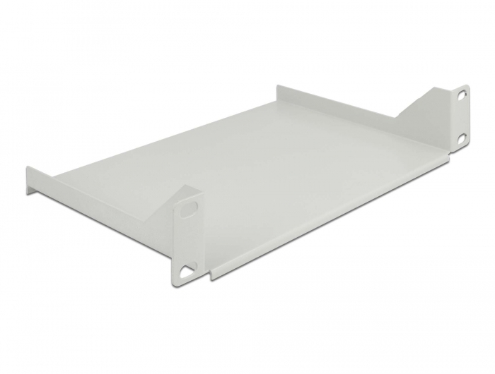 Delock 66854 - Rack shelf - Grey - Steel - 10 kg - 1U - China - 66854