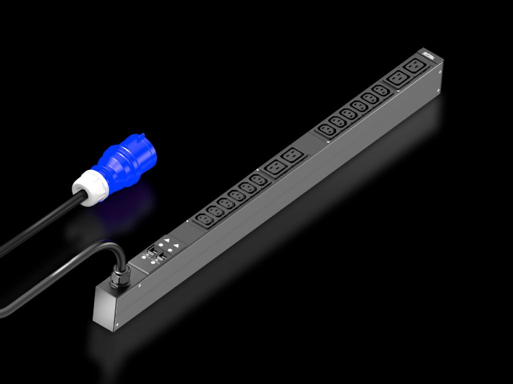 Rittal 7979113 PDU/base strip - Basic - 32A - 1-phase - Connections: CEE 12 x C13 + 4 x C19