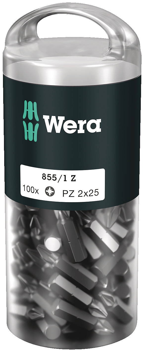 Wera 05072443001 - 100 pc(s) - Pozidriv - PZ 1 - 1 x 25 mm - CE - GS - DVE - 125 mm