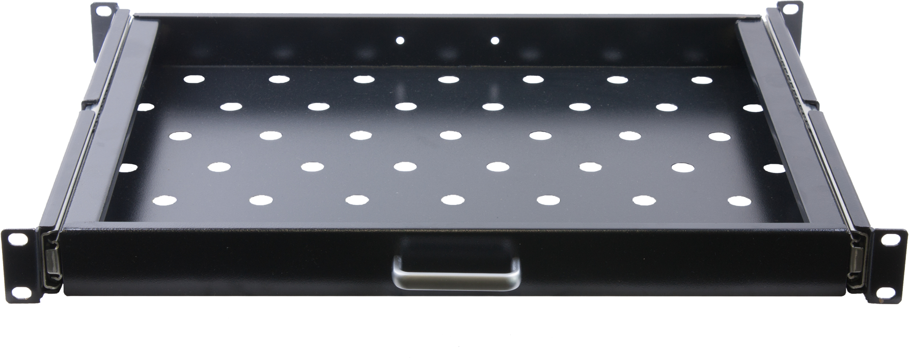 Rockstable 1U 19" Étagère Rack Extensible SPCC Acier 20kg Noir