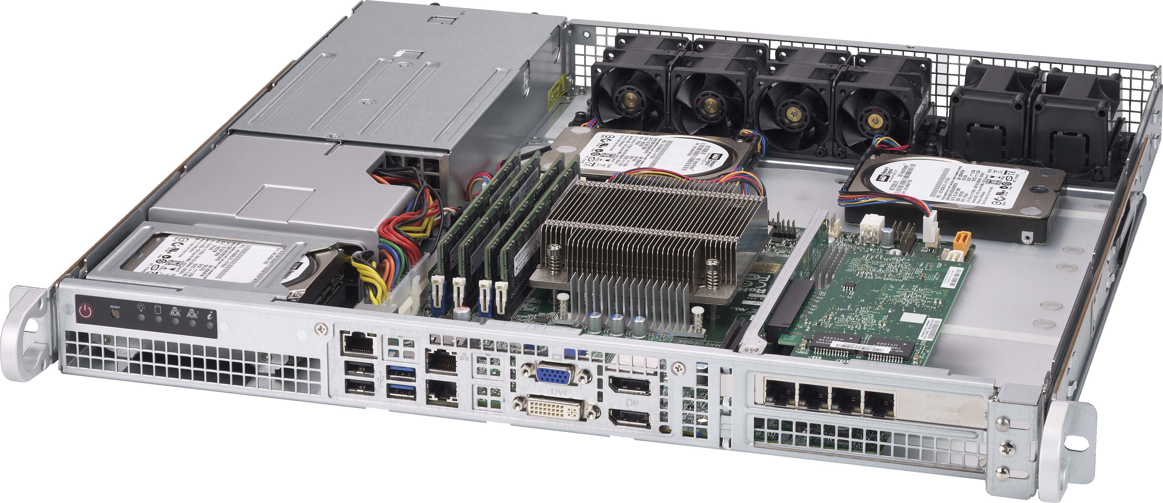 SuperMicro SC515 R407 - Rack - 1U (CSE-515-R407)