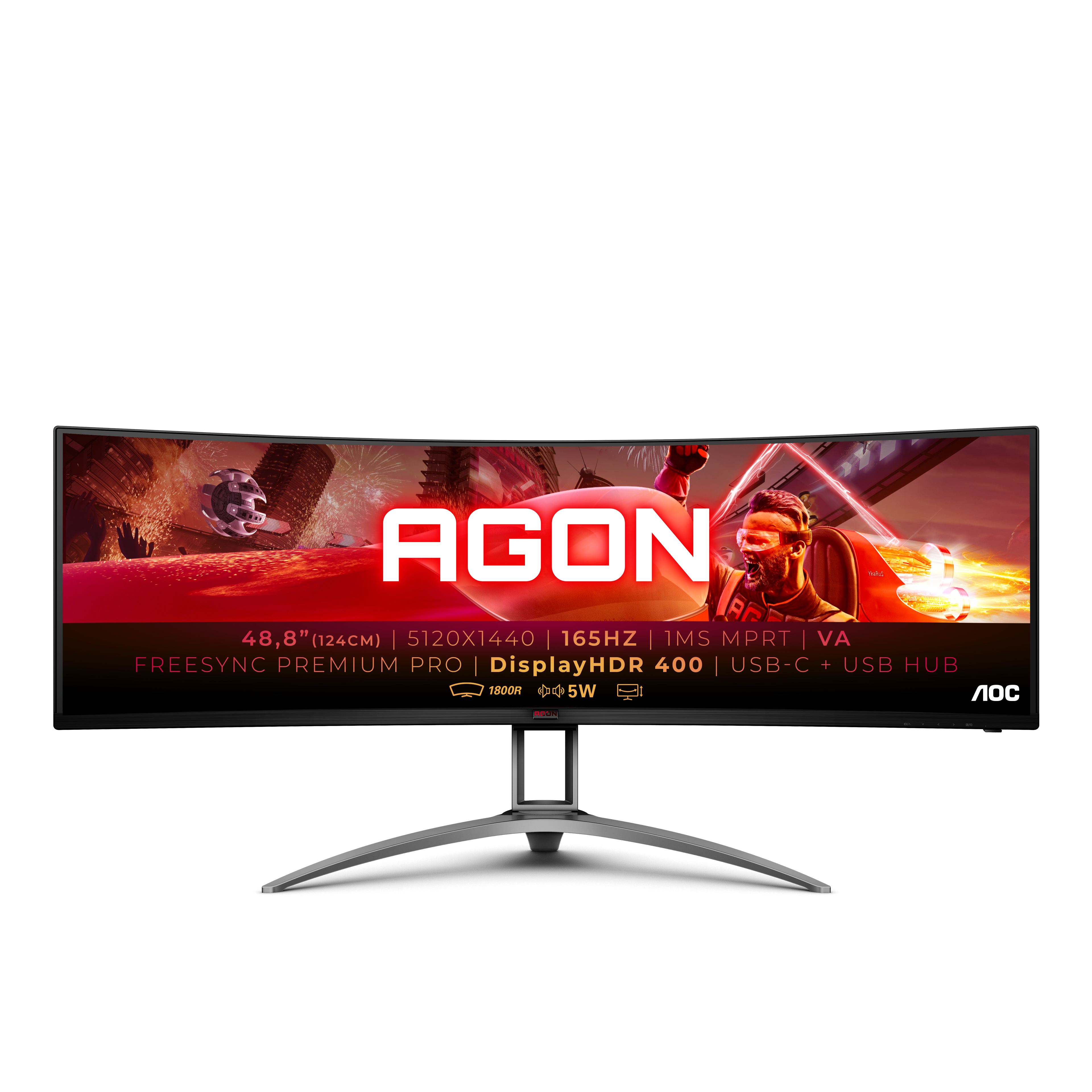 AOC 49" VA Curved Gaming AG493UCX2 - AGON Series - AG493UCX2