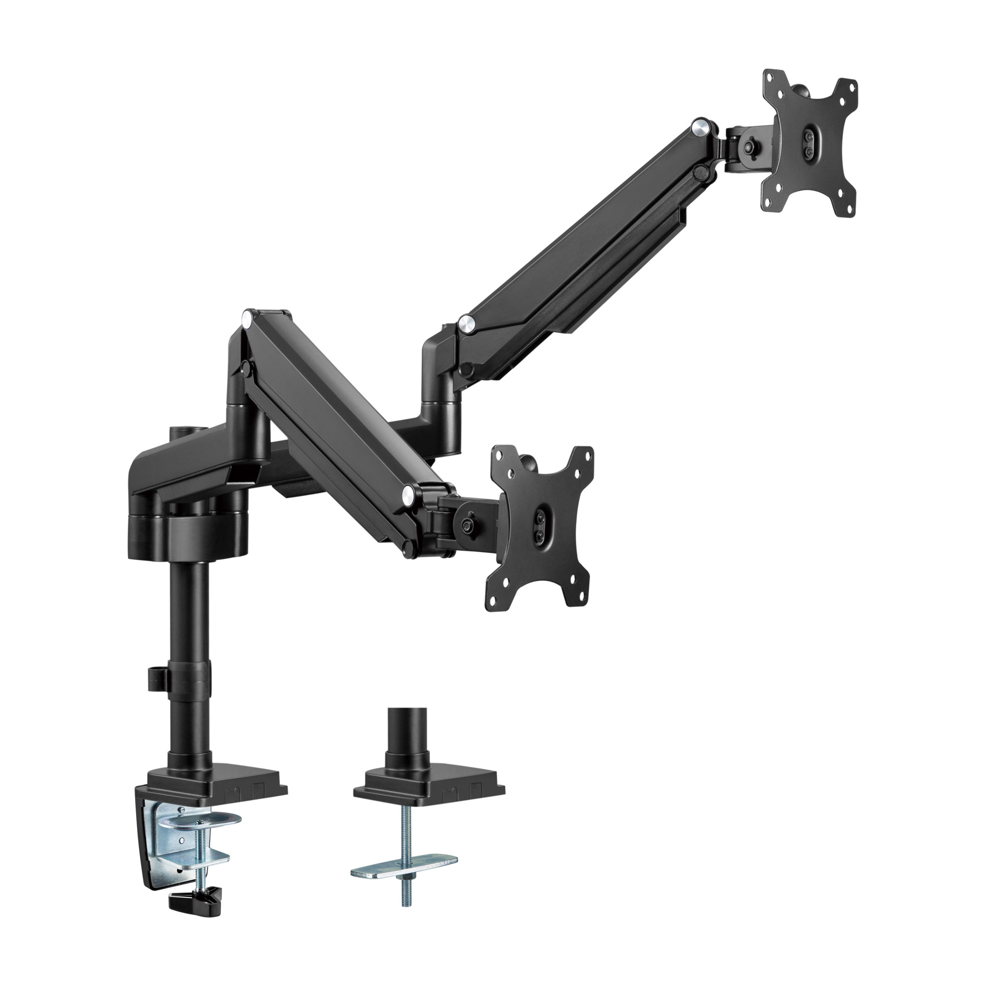 Support de bureau InLine pour deux écrans 32" 9 kg