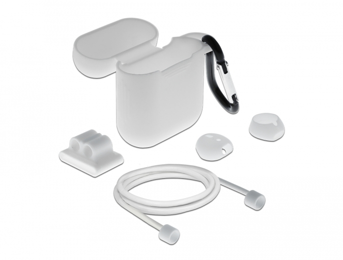 Delock 18351 - Étui - Plastique - Silicone - Blanc