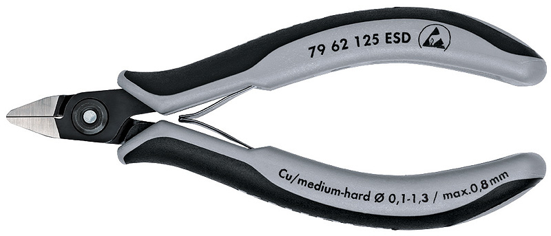 KNIPEX 79 62 125 ESD - Pince coupante diagonale 125 mm 58 g