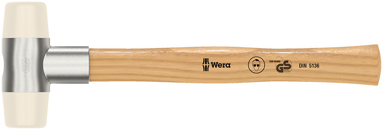 Wera 05000330001 - Marteau - Nylon - Bois - Beige - Bois - 26,5 cm - 117 mm
