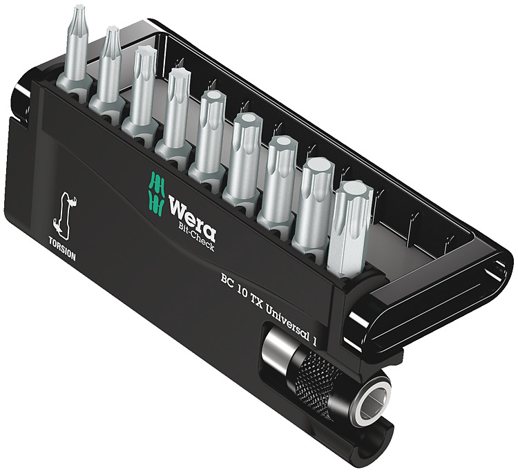 Jeu de 10 clés Torx Wera Bit-Check Torsion 056164