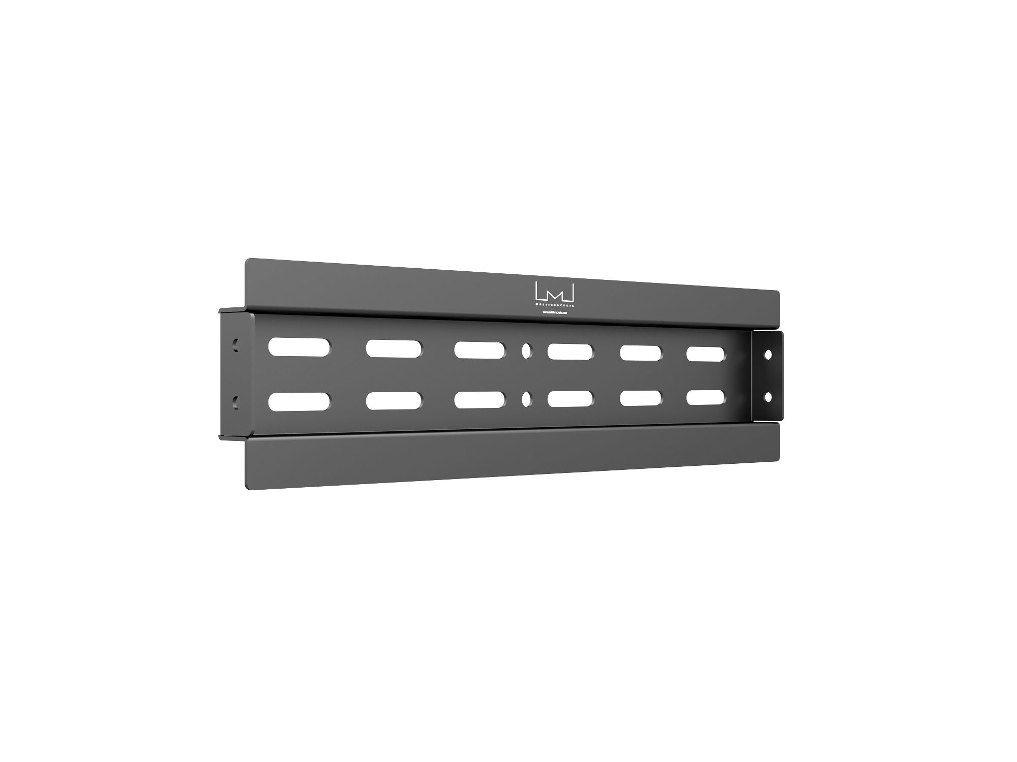Multibrackets M Public Video Wall Mount Push Rail 450mm - Rail - Black - 45 kg - 2 kg - 450 mm - 102 mm