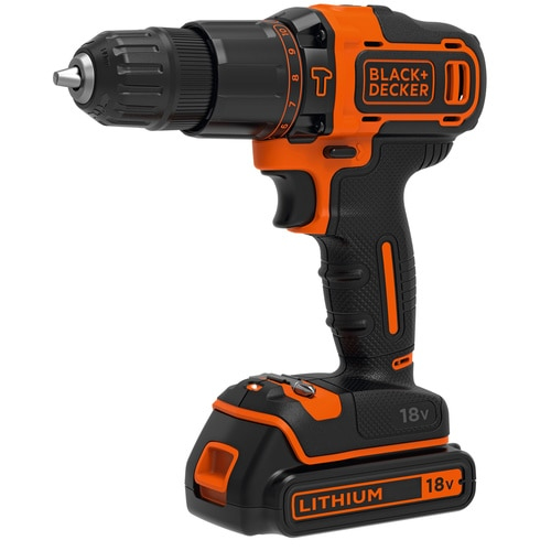 Black & Decker BDCHD18S1KA Slagborrskruvdragare 18V 104 delar - BDCHD18S1KA-QW