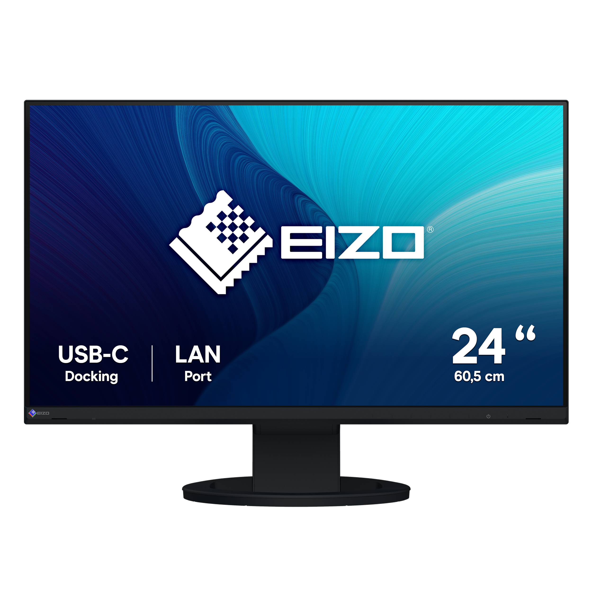 EIZO FlexScan EV2490-BK - 60.5 cm (23.8") - 1920 x 1080 pixels - Full HD - LED - 5 ms - Black - EV2490-BK