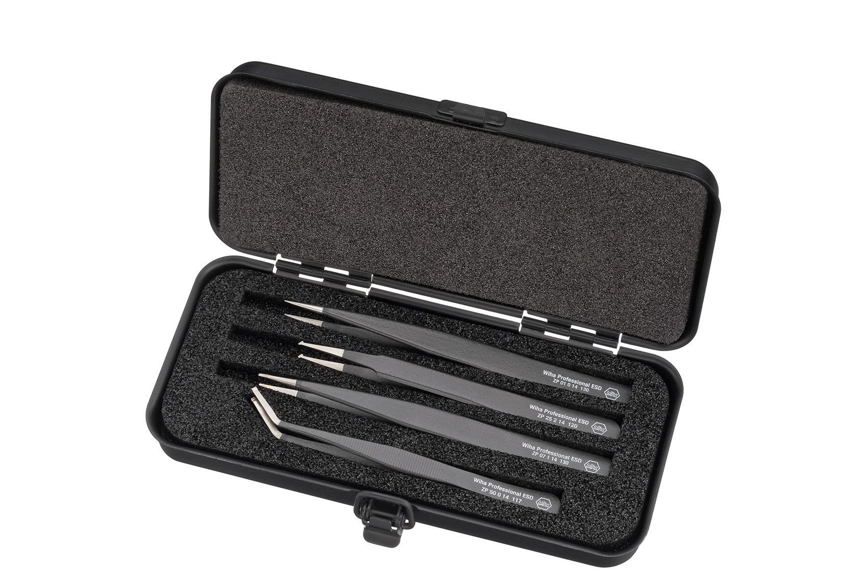 Wiha 32349 Ensemble d'outils en acier inoxydable, 4 pièces, 372g, boîte