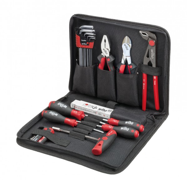 Wiha Tool Set 36390 31 pièces - Kit d'électricien professionnel