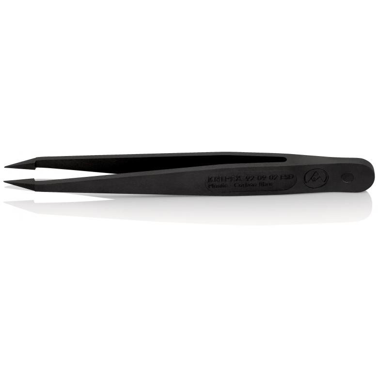 KNIPEX KN 92 09 02 ESD - Brucelles en plastique ESD Noir
