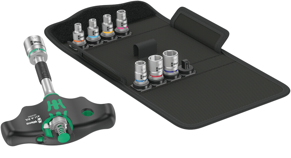 Wera Kraftform Kompakt 400 RA Set Imperial 2 Tournevis à cliquet 1/4