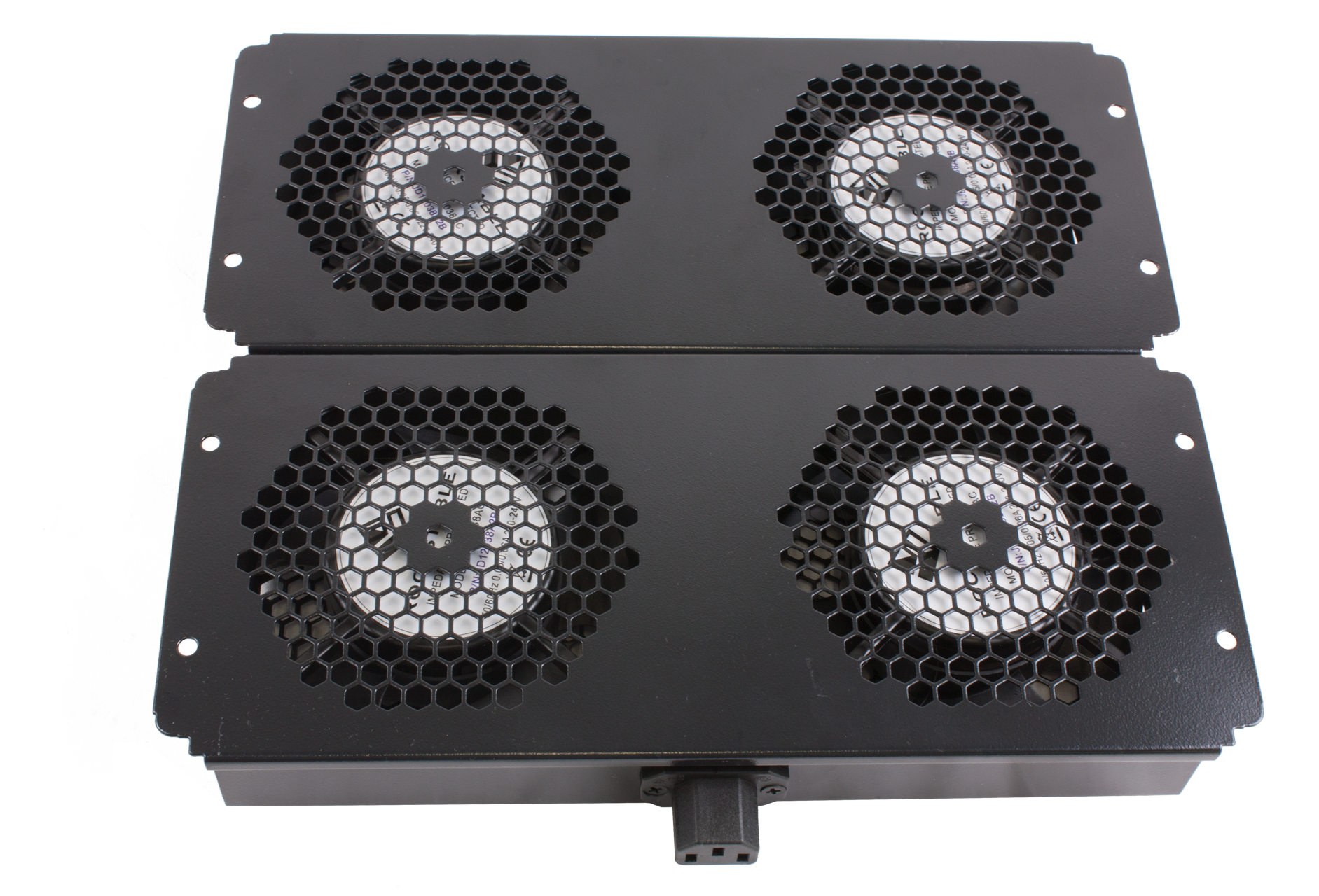 Rockstable 19" Appareil de refroidissement 4 ventilateurs Acier noir 220V