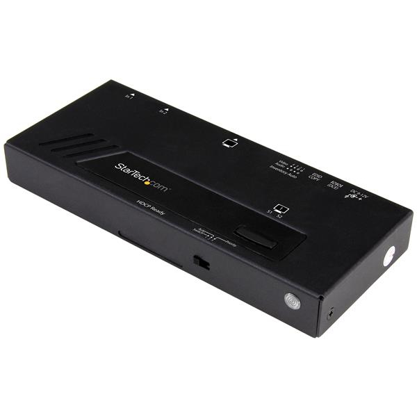 StarTech commutateur vidéo automatique HDMI 2 ports 4K rapide VS221HD4KA