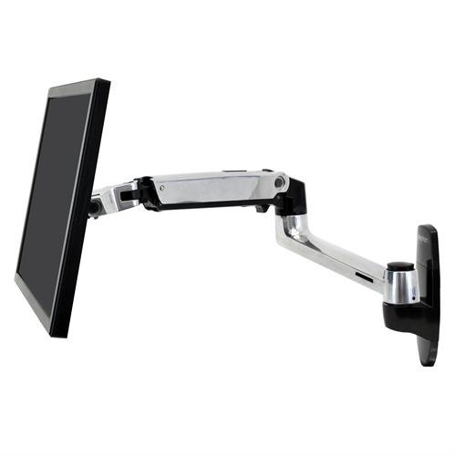Bras mural pour écran LCD Ergotron série LX - Vis - 11,3 kg - 50,8 cm (20") - 86,4 cm (34") - 100 x 100 mm - Aluminium