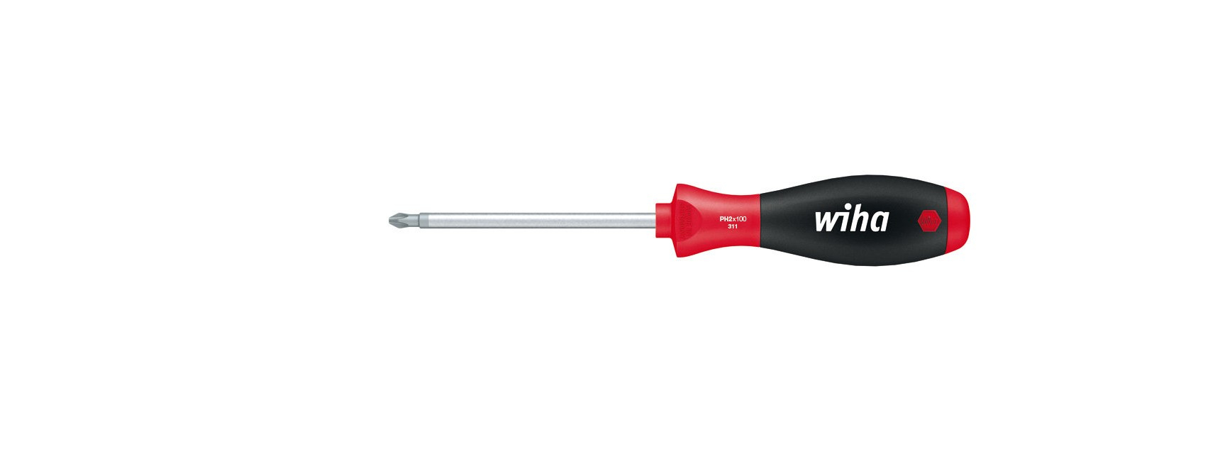 Wiha SoftFinish skrutrekker - lang ergonomisk modell - 3739