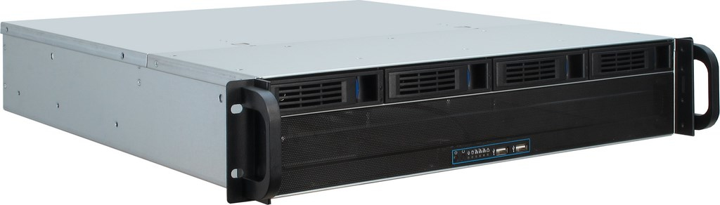 Rack serveur 2U Inter-Tech 2U-2404L pour Mini-ITX/uATX