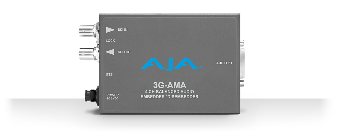 AJA 3G-AMA 3G-SDI analog ljud in/avbäddare - 3G-AMA