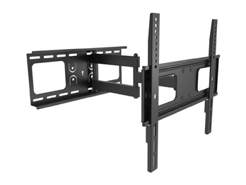 Support mural articulé Equip pour téléviseur 32"-55" - 200 x 200 mm - 400 x 400 mm - -20 - 10° - -90 - 90° - Acier - Noir