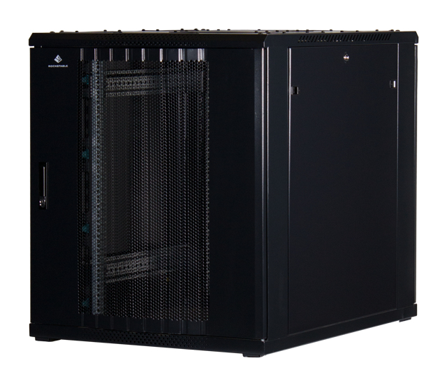 Rockstable 18U 19" Armoire de serveur Porte maillée Autoportante