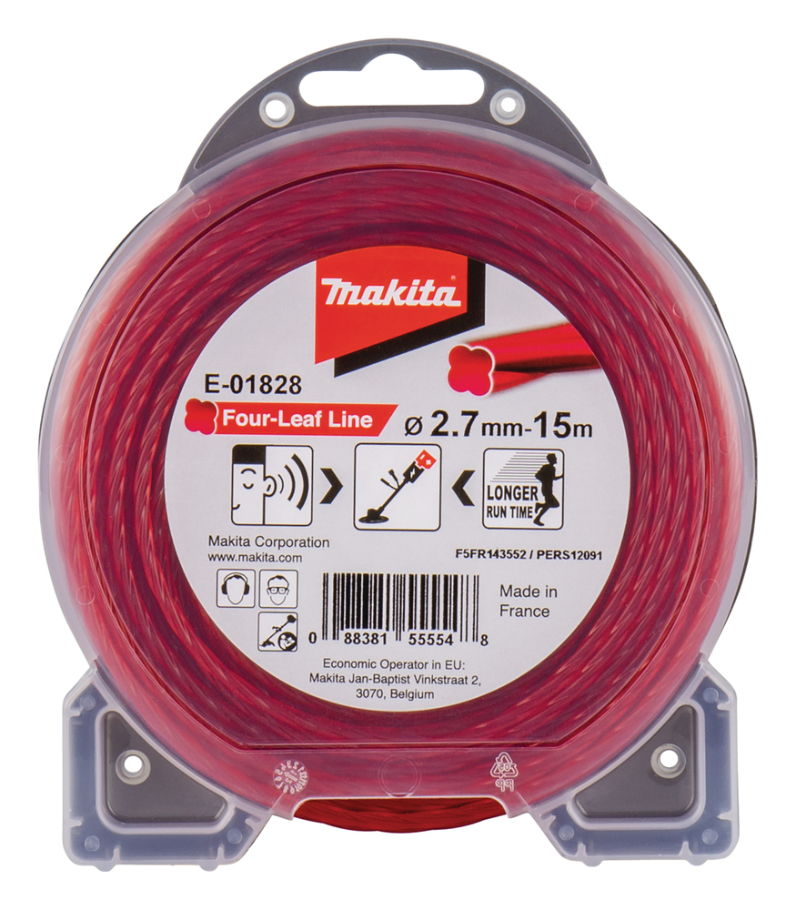 Makita E-01828 Fil de coupe Rouge 2.7mm 15m