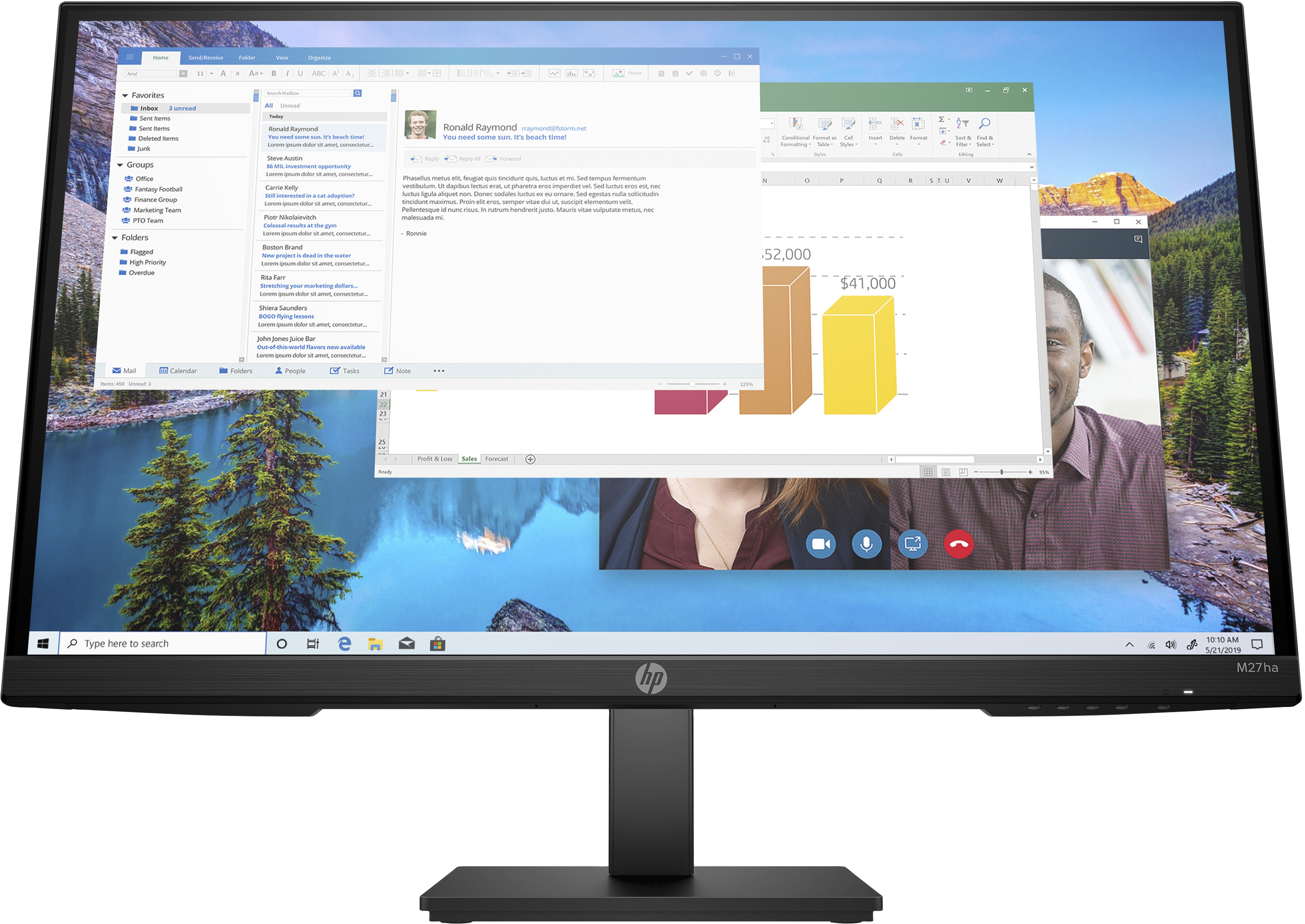 HP M27ha - M-Series - LED monitor