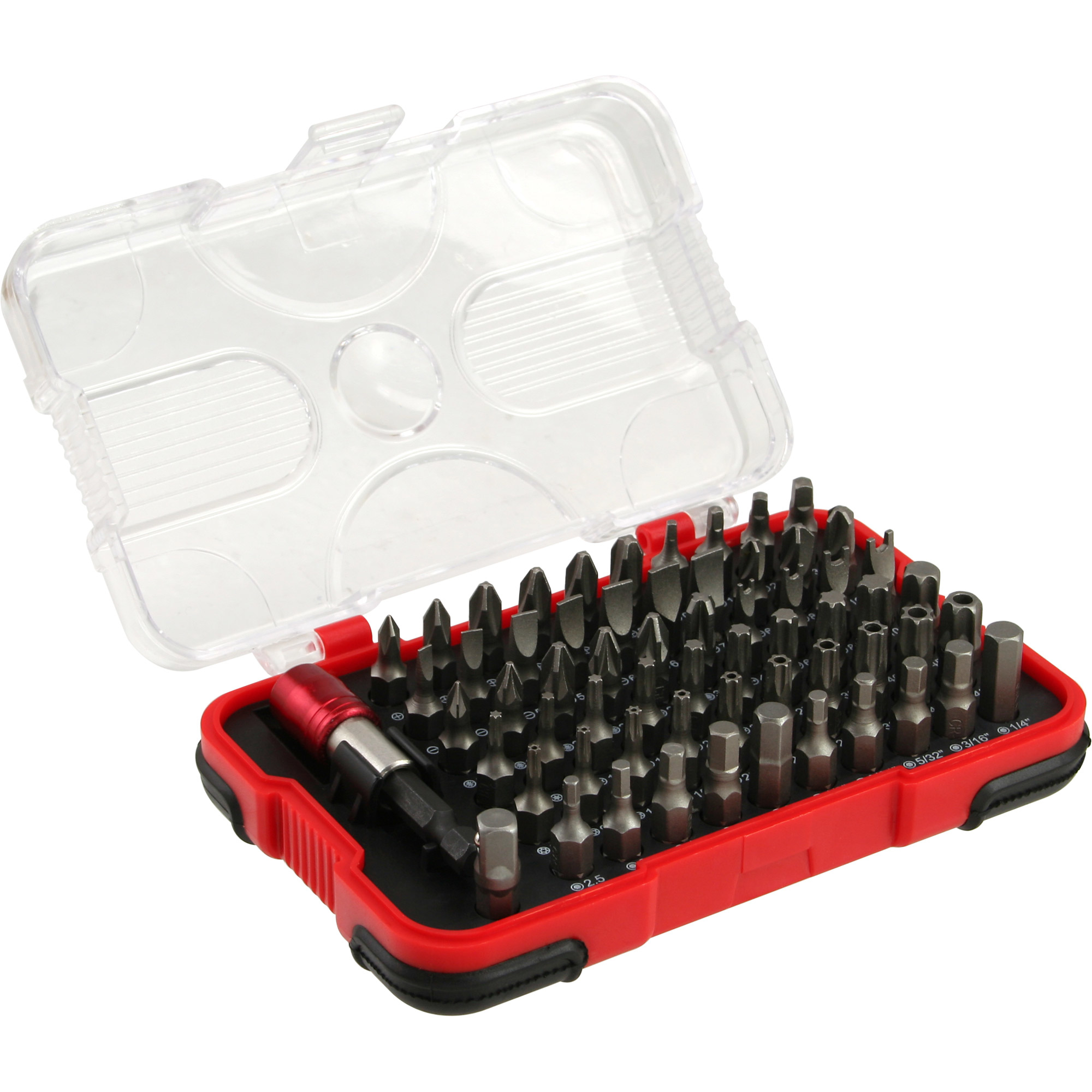 Boîte multi-embouts InLine avec outil de changement d'embouts 62 pièces.
