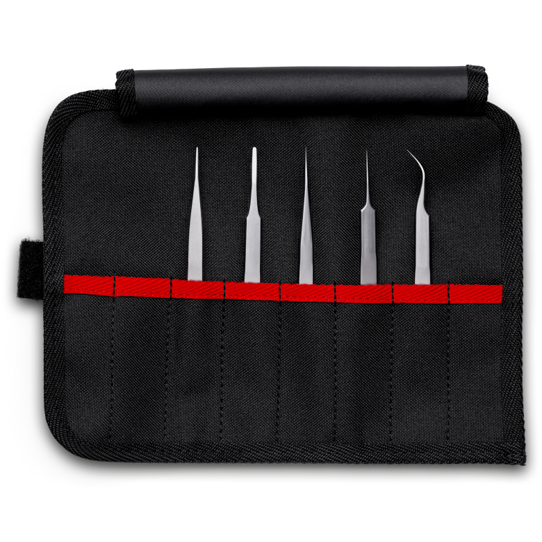 KNIPEX KN 92 00 02 - Jeu de brucelles de précision 5 pièces