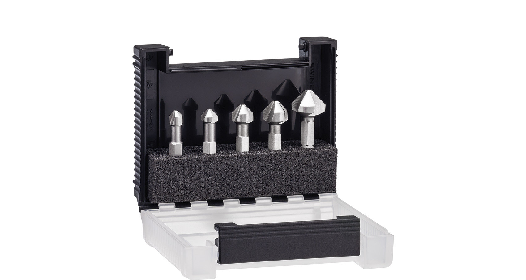 Wiha 79186 B5 Jeu de forets à fraiser - Set de 5 pièces pour le travail du bois