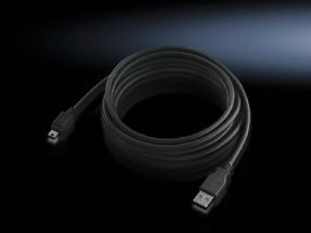 Rittal DK 7030.080 - 3 m - USB A - Mini-USB A - USB 2.0 - Mâle/Mâle - Noir